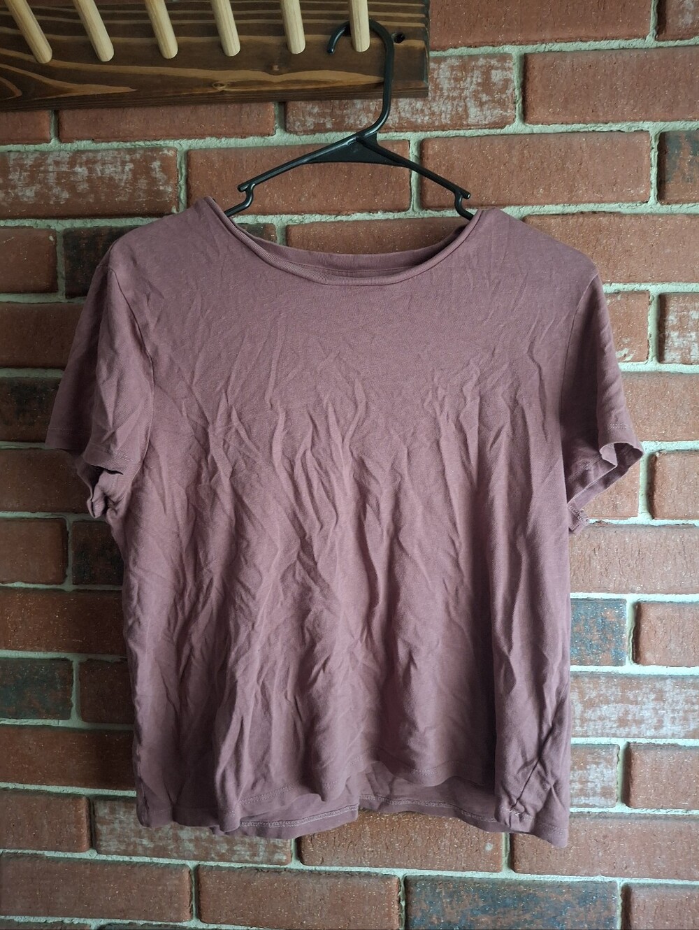 GAP Short Sleeve Tee in Dusty Mauve